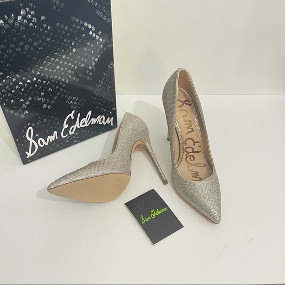 Sam Edelman Sparkly Shimmery Danna Pointed Toe Pump New With Box